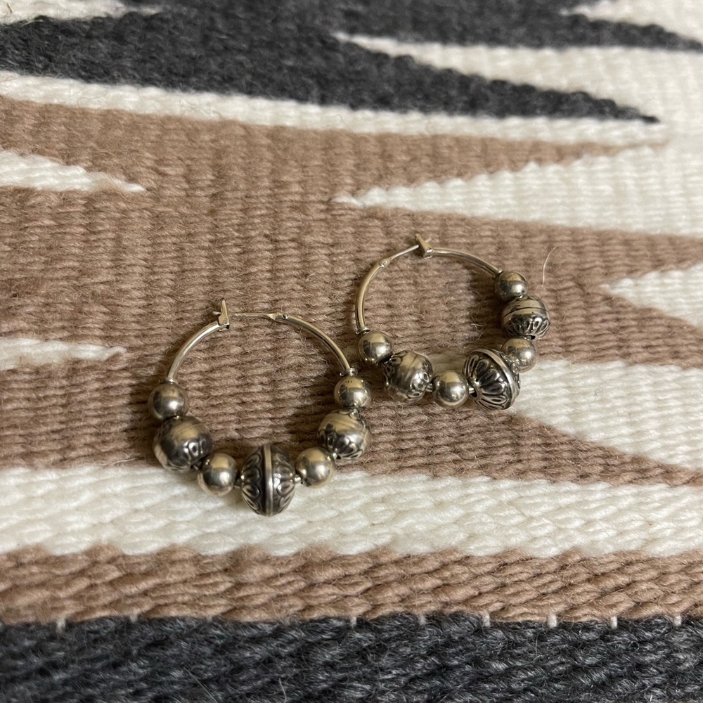 Sterling Silver Stamped Earrings